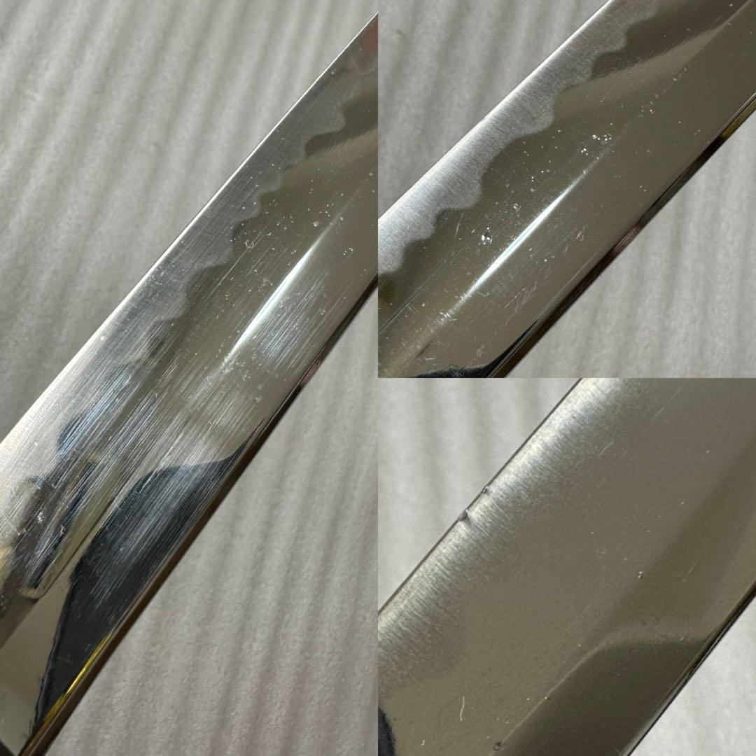 模造刀 打刀 脇差 2点セット 黑茶鞘 鞘付き長さ約69/102cm 26A21