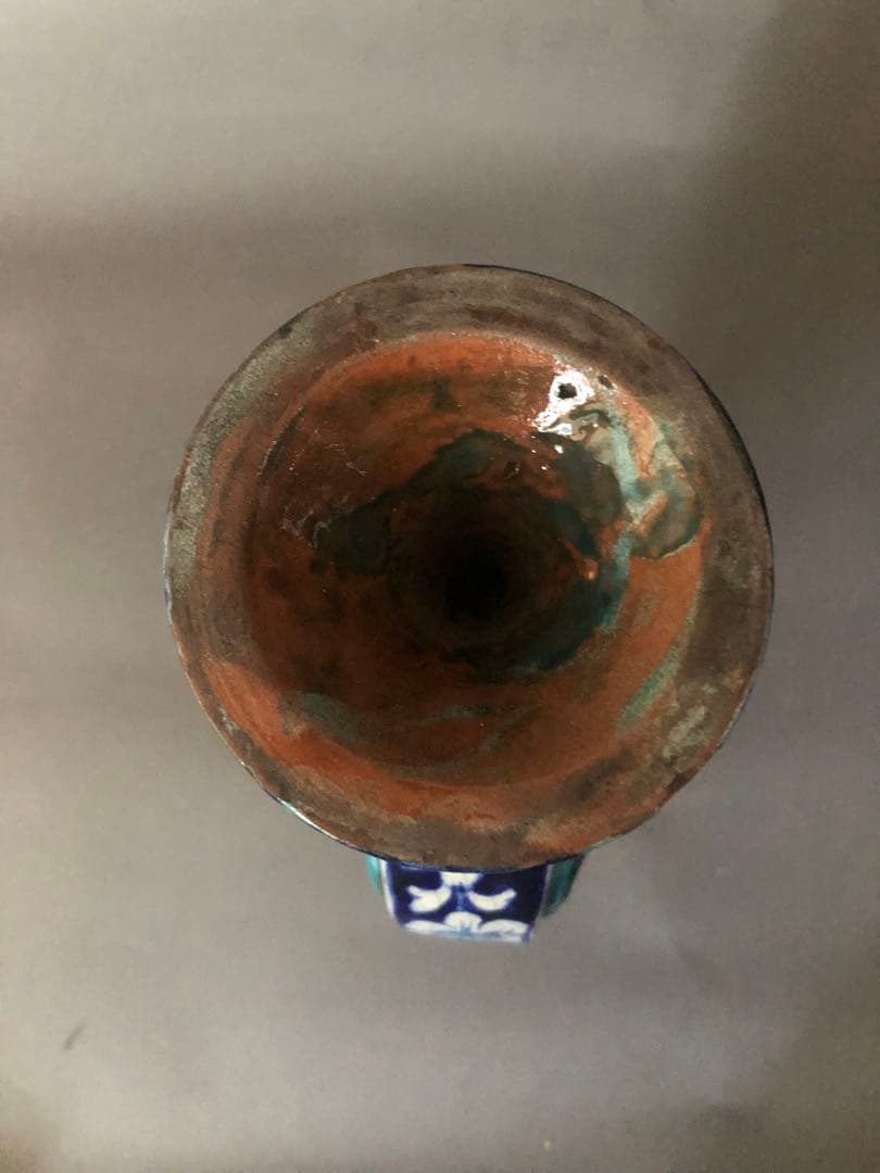 ペルシャ陶器 骨董　古美術　青瓷窯　陶器の置物　アンティーク イスラム陶器