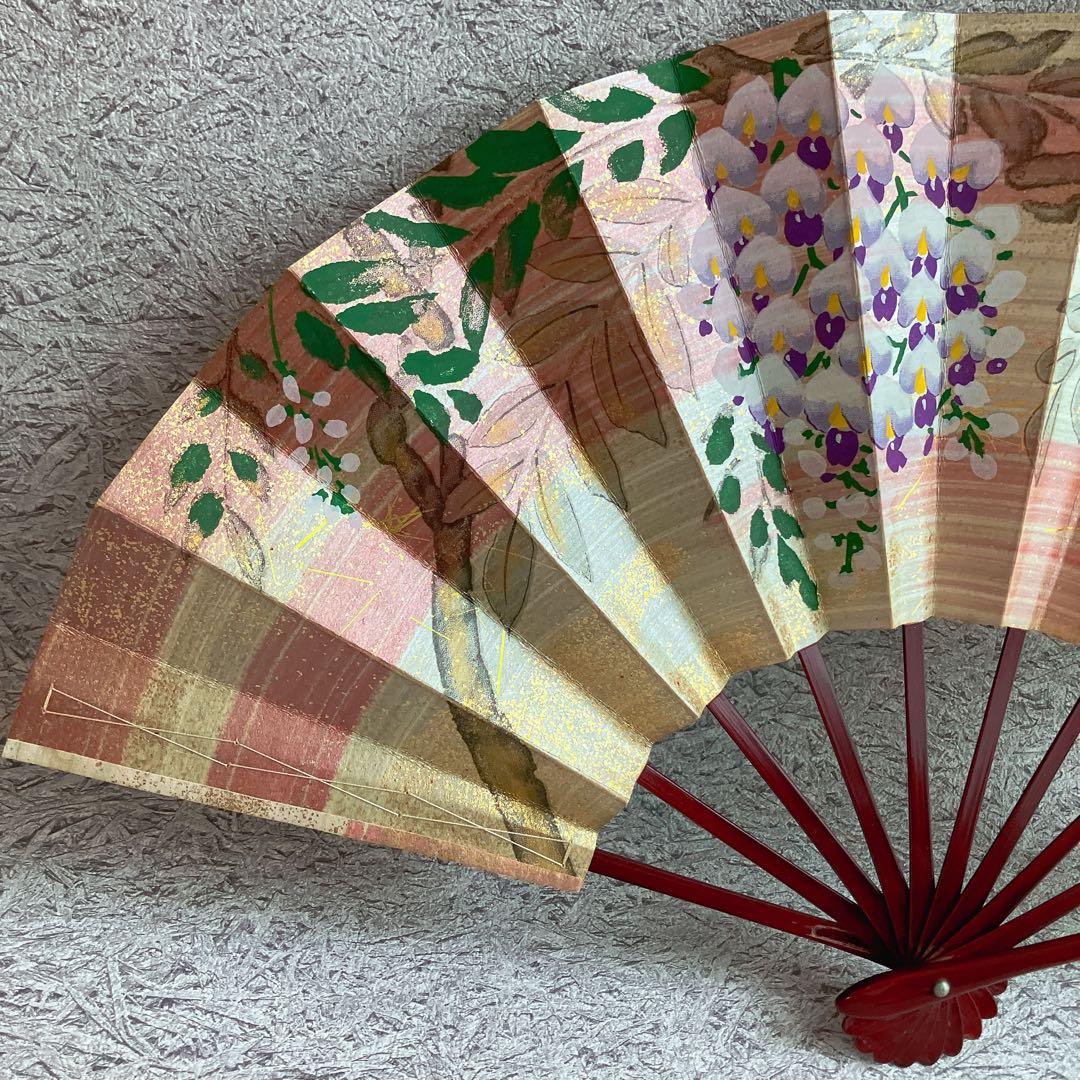 舞扇子3点セット 専用ケース付き 桜 藤 和柄扇子 舞扇