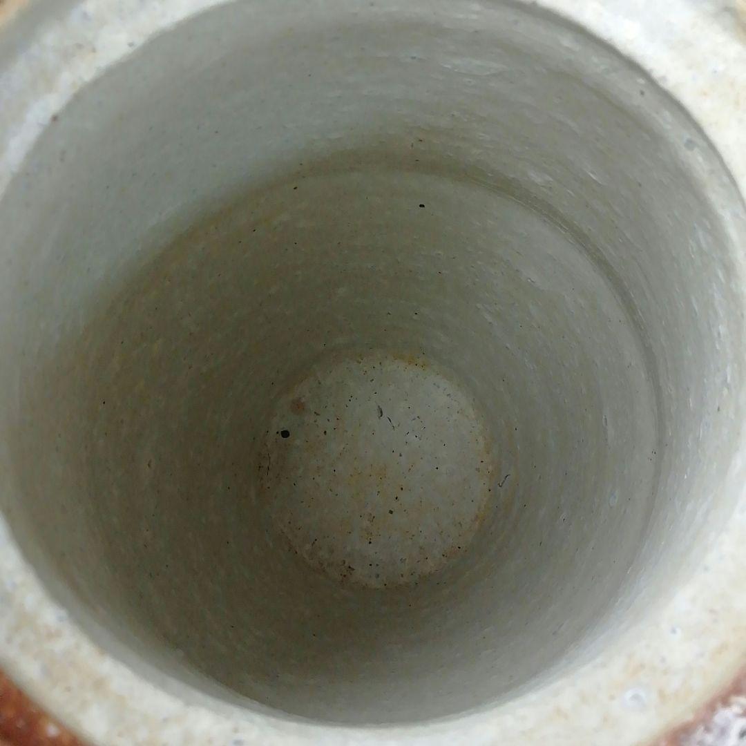 Ｔ１９１　水指　『細水指』『信楽焼　壺中窯　保庭楽入』『久田宗也(尋牛斎)箱書』