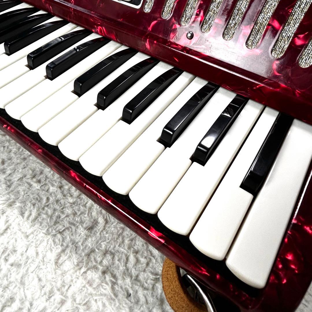 YAMAHA ヤマハ アコーディオン S-32 レッド 純正ケース付き