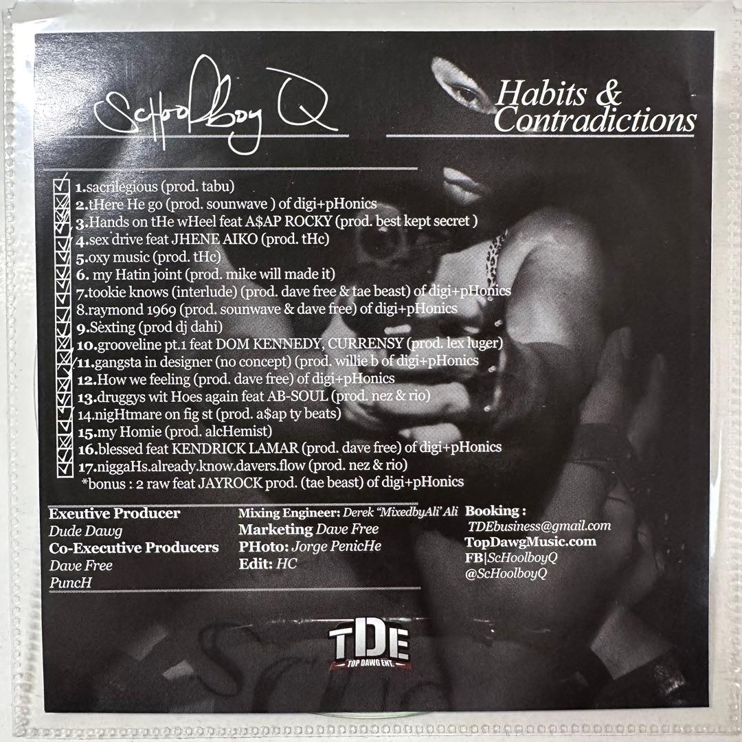 洋楽 Schoolboy Q Habits & Contradictions