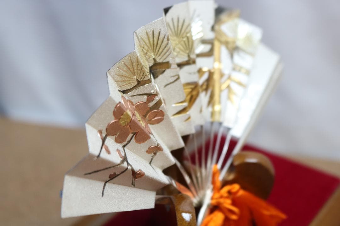 末広置物 純銀製 置物　現状品渡し