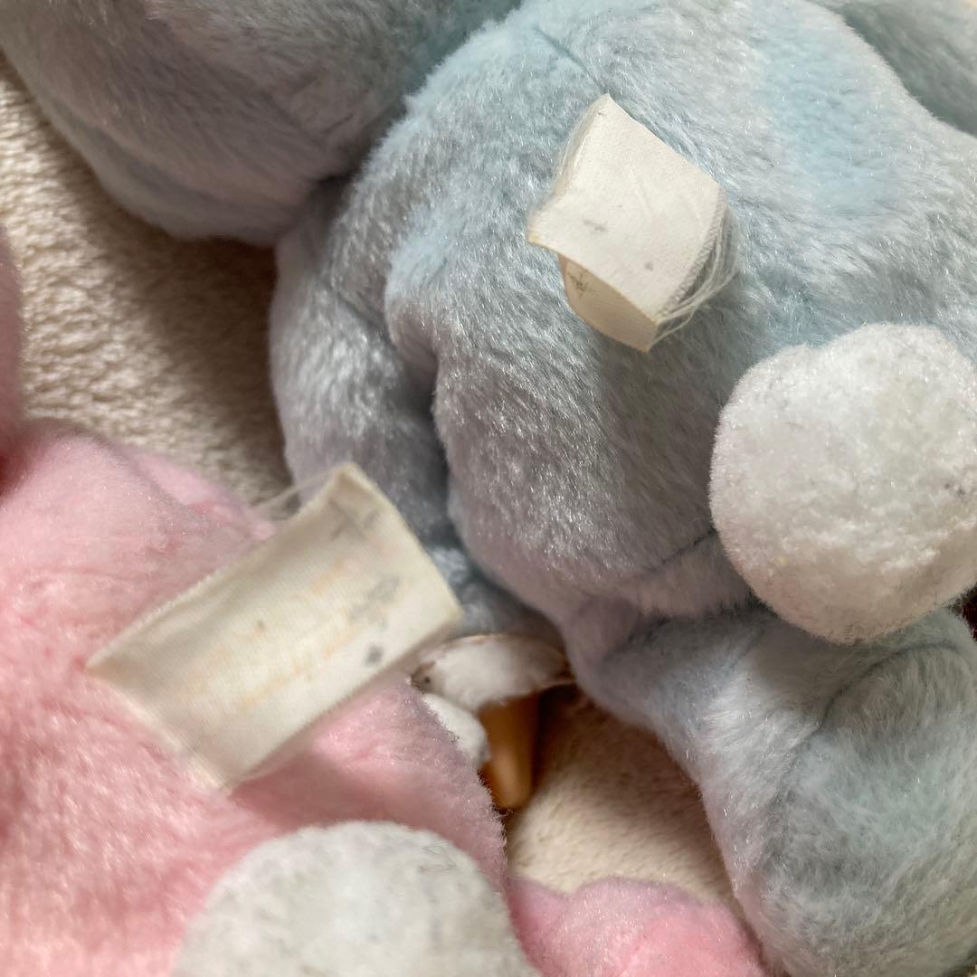 メッセージモンチッチペア　くま(For You) うさぎ(Thank You)