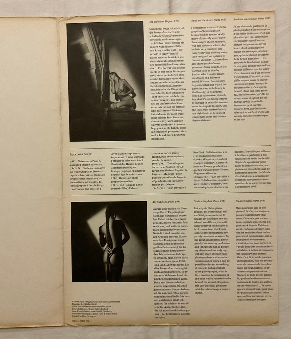 JEANLOUP SIEFF POSTERBOOK 1989年 5枚入り