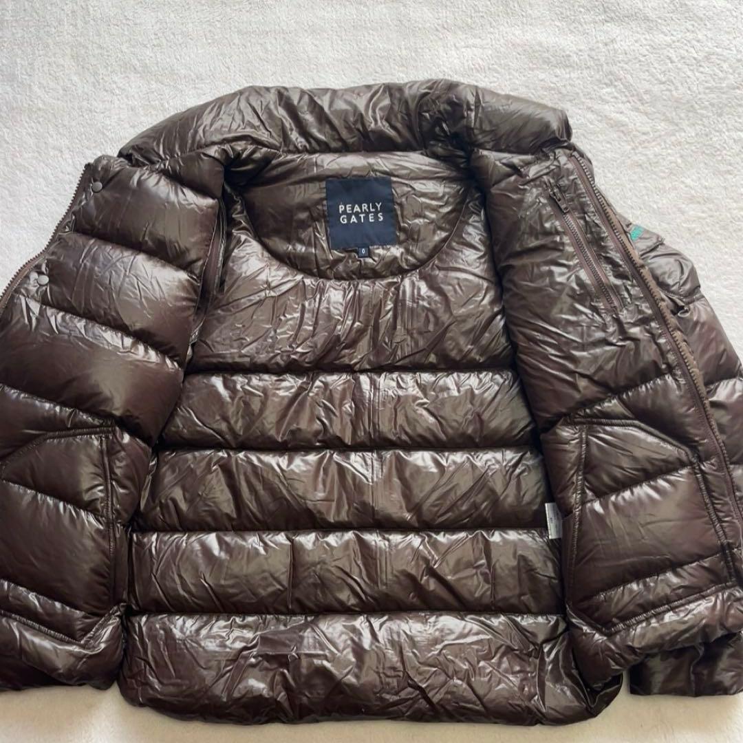 極美品　パーリーゲイツ 2way　ダウン　ジャケット　ベスト　軽量　ブラウン