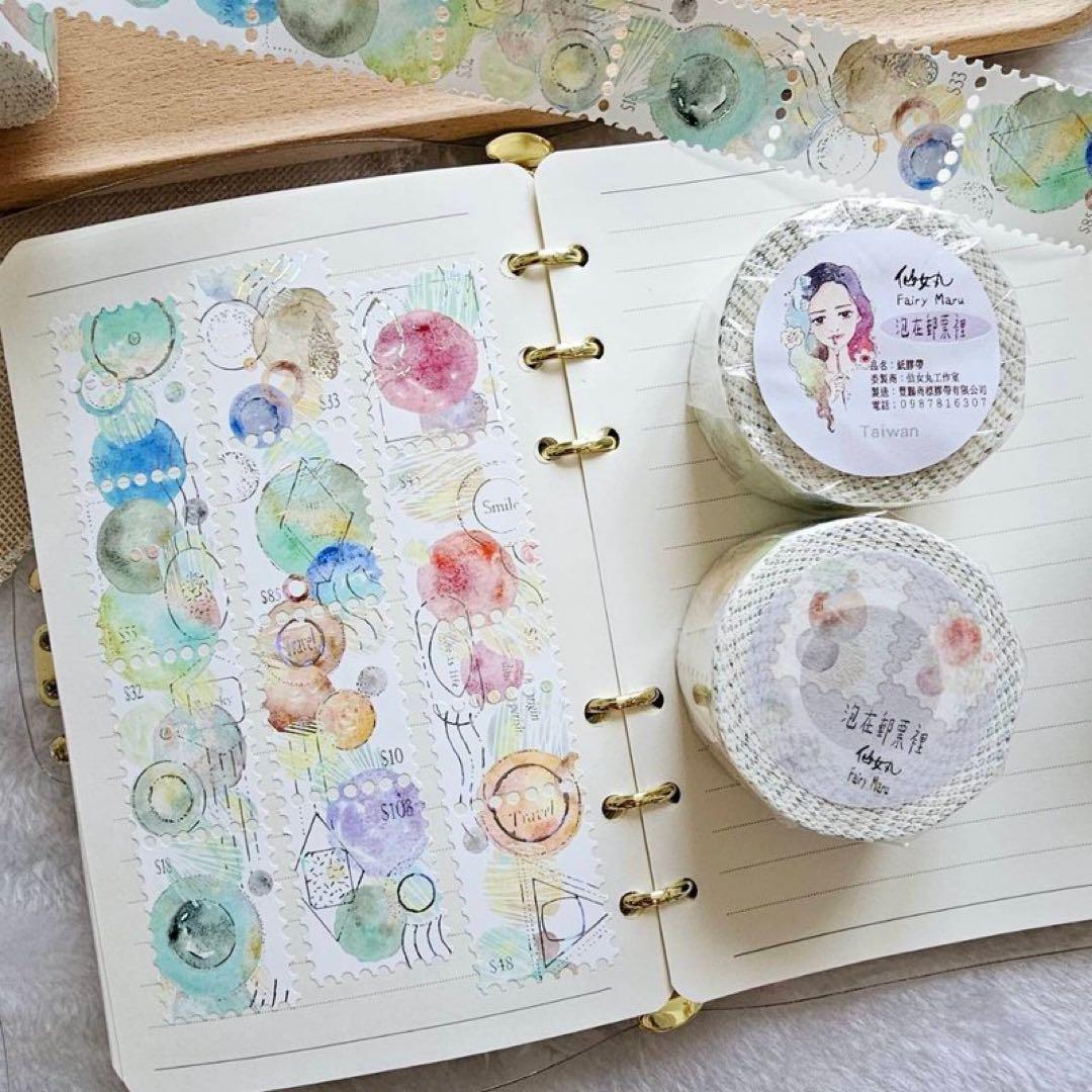 ⭐️SALE⭐️仙女丸《泡在郵票裡》海外マスキングテープ　マステ 【1991】