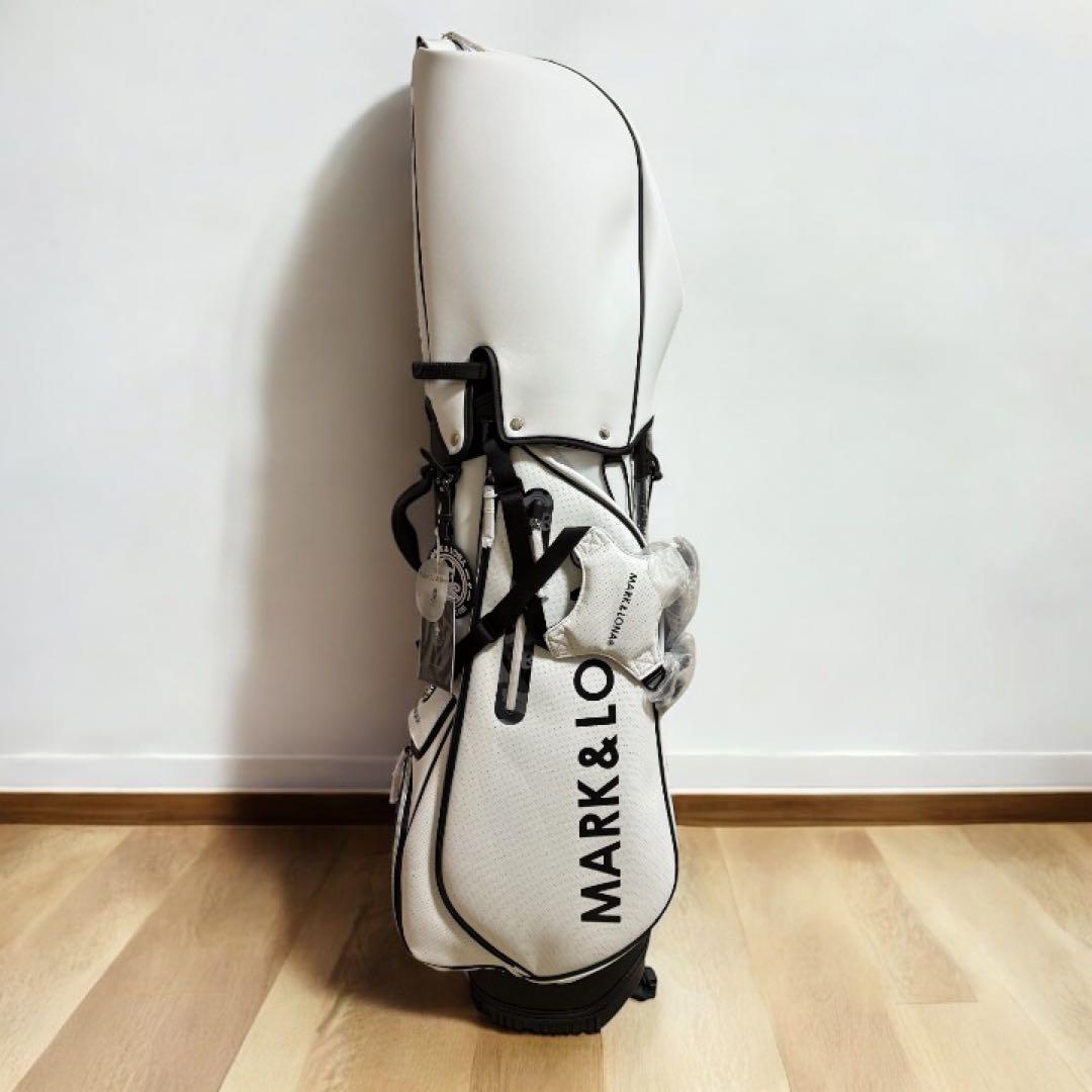 MARK & LONA ゴルフバッグ ホワイト　キャディ
