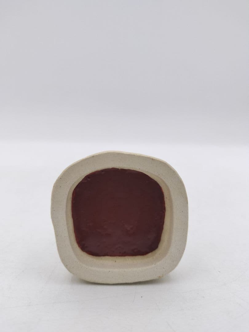 c047【新品・未使用】香合 色絵 毘沙門 益子焼三武信家 木箱 茶道具