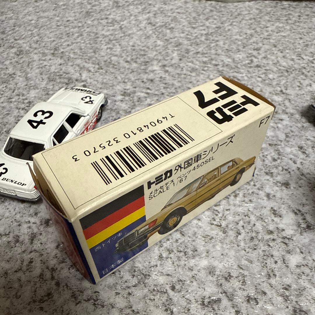 モ*ン様 青箱トミカ外国車シリーズF7メルセデスベンツ450SEL