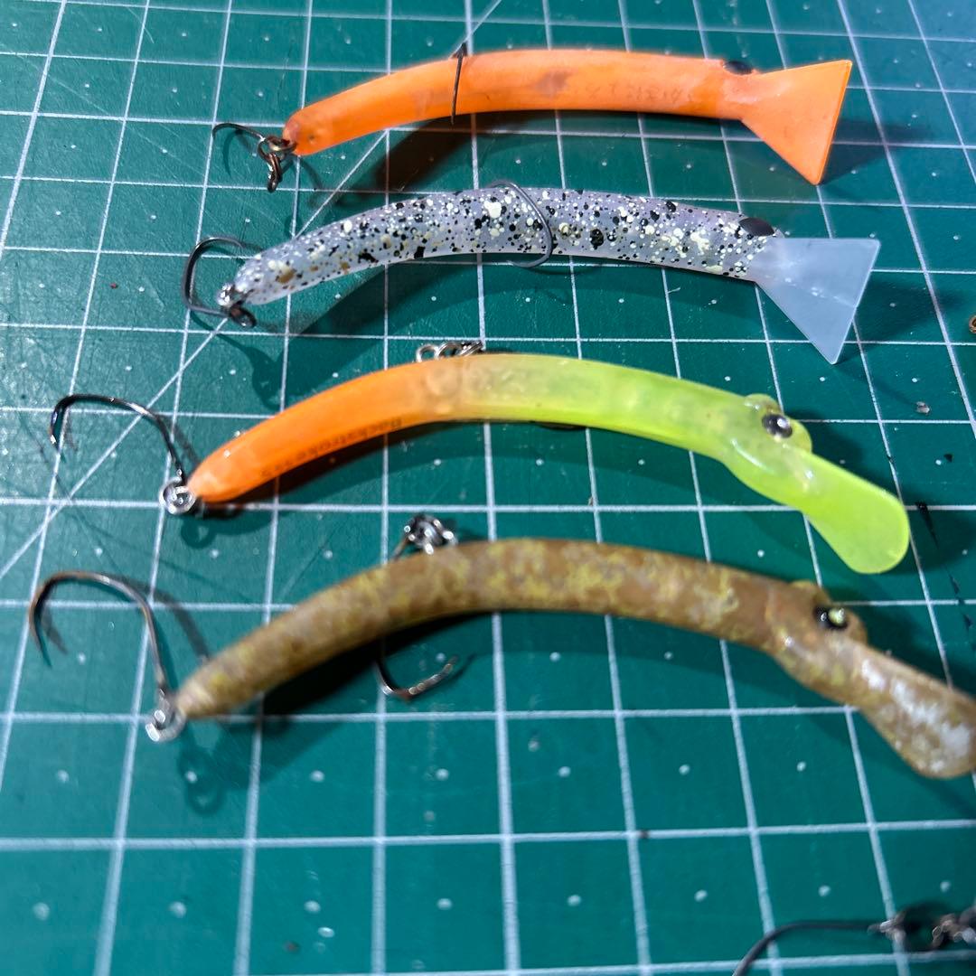 さかさにょろ バックストローク7個セットエリアトラウトフィッシングルアー