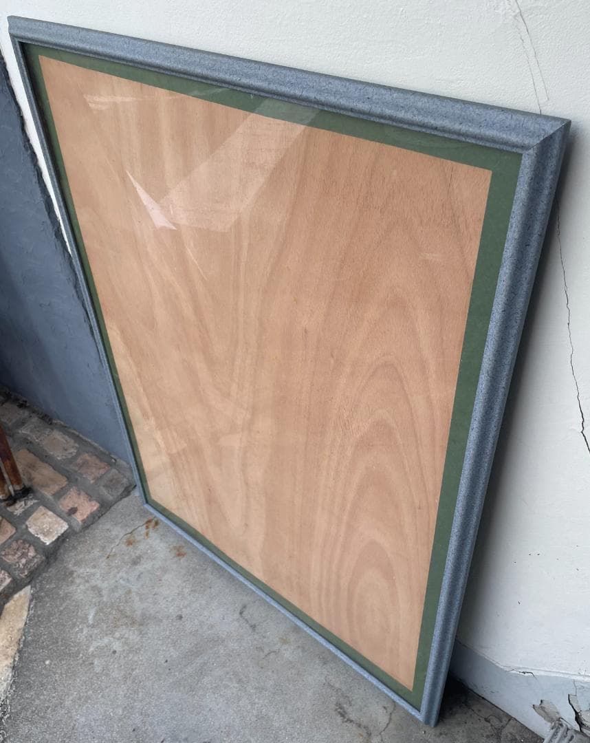 大型 フレーム 額縁 絵画 写真 ポスター 展示 北欧ヴィンテージ グレー 美品