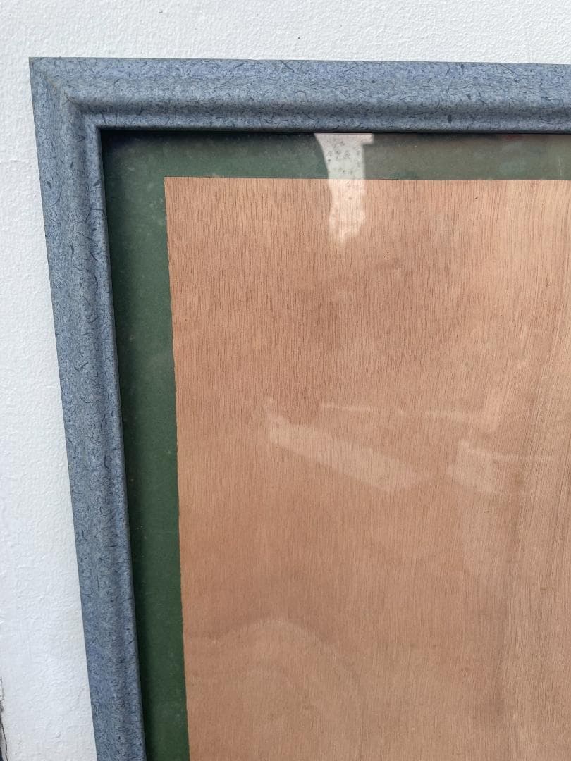 大型 フレーム 額縁 絵画 写真 ポスター 展示 北欧ヴィンテージ グレー 美品