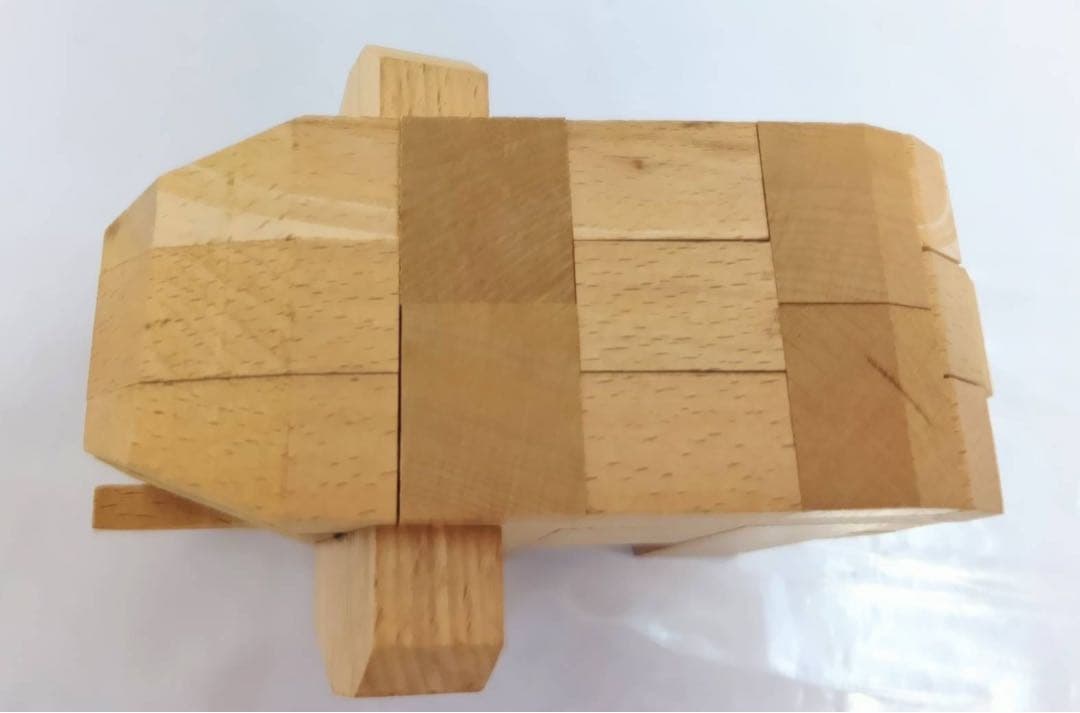 山中組木工房 　ゾウ　立体パズル　組木細工　グッドデザイン賞受賞　象　ぞう