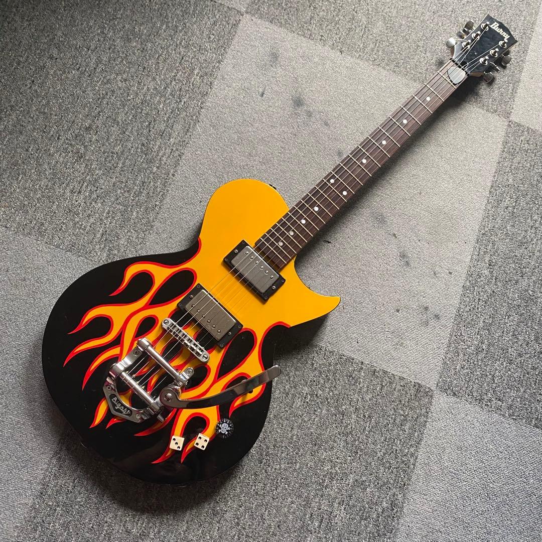 バーニー FERNANDESファイヤーパターンレスポール ヘルキャットロカビリー