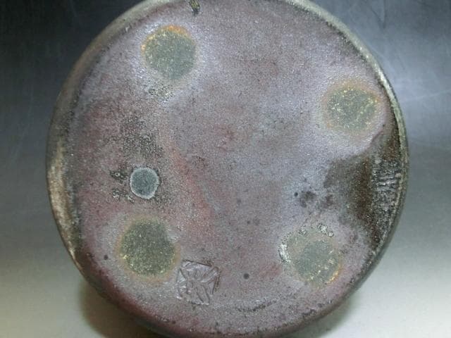 花瓶●丹波【清水美和雄作】丹羽の壺 一輪挿し 花器 作家物 桐共箱 時代物 骨董