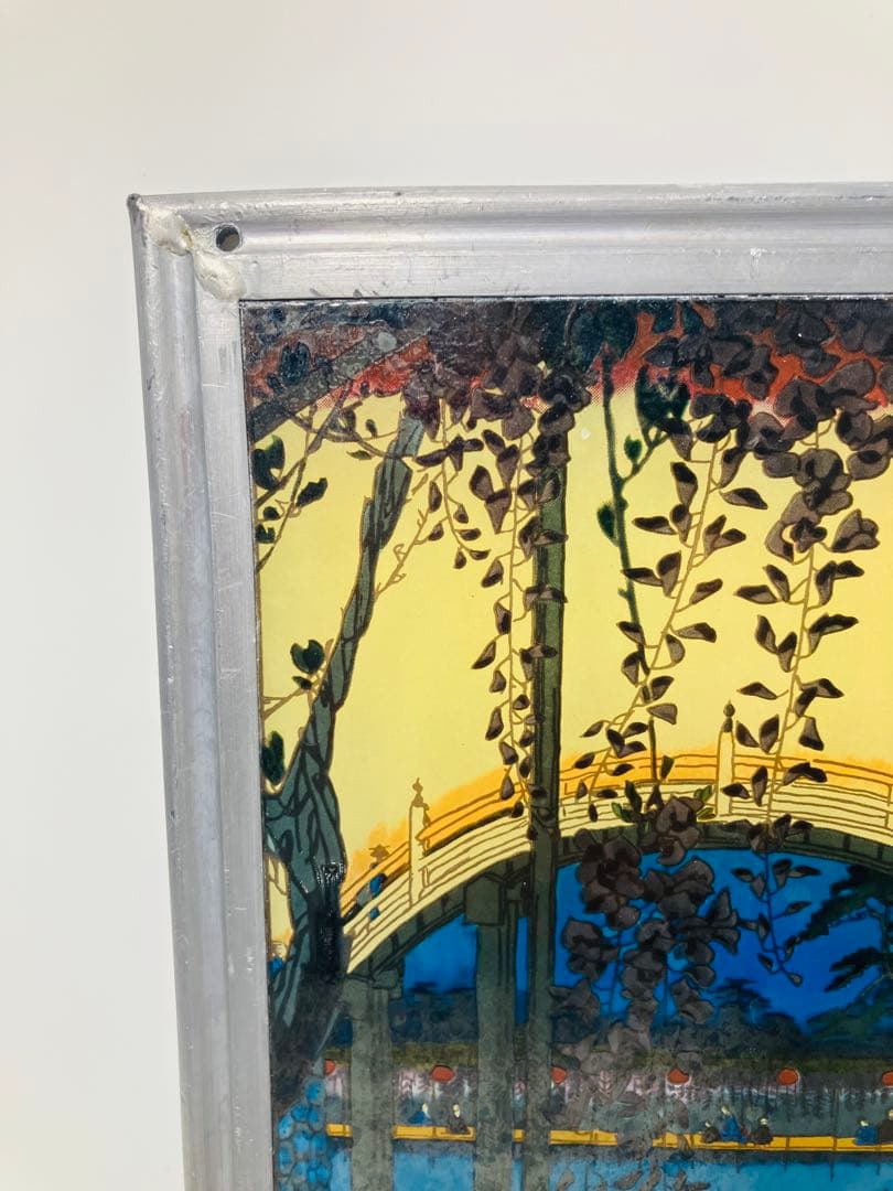 歌川広重　グラスマスターズ　亀戸　ステンドグラス　日本風景　アメリカ製 江戸