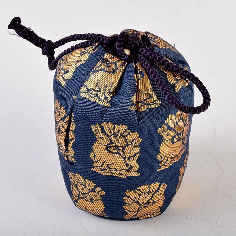 茶道具　松本鐡山作　古瀬戸　大名物　円乗坊写　茶入　仕覆付　共箱　V　8757