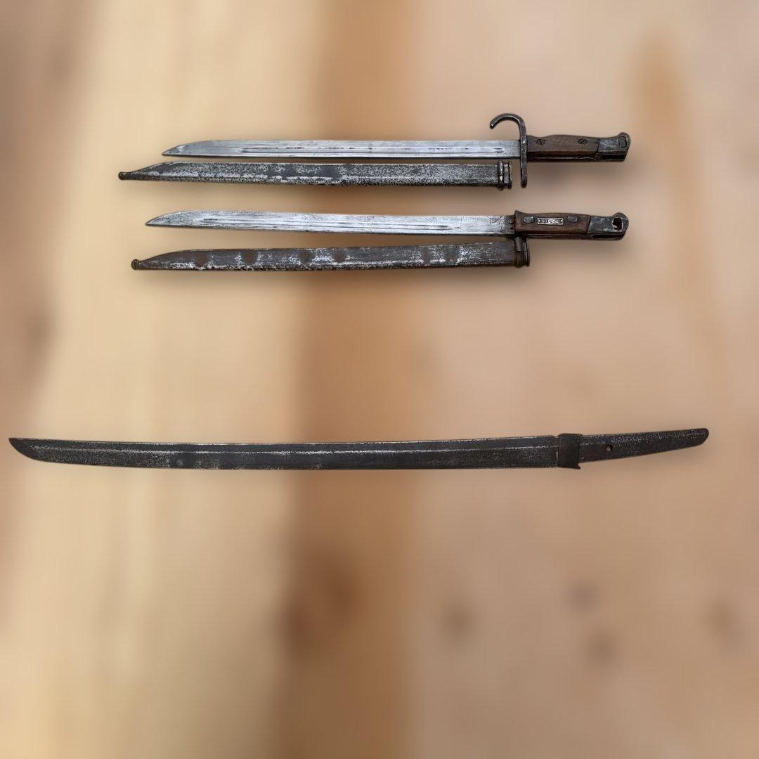 旧日本軍、三十年式銃剣(レプリカ）3点
