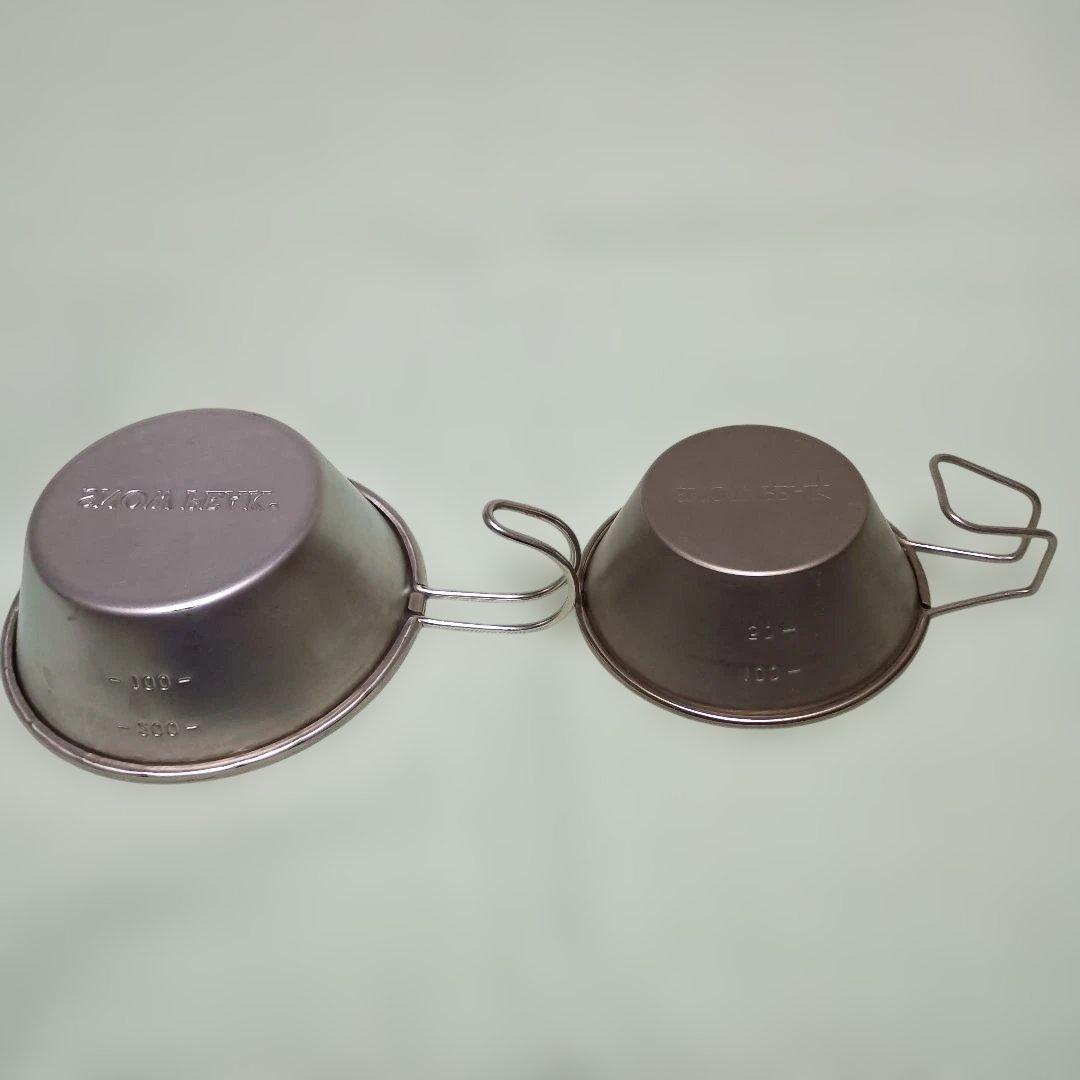 90年代  PEAK 旧ロゴ ランダーチタンカップと シェラカップ