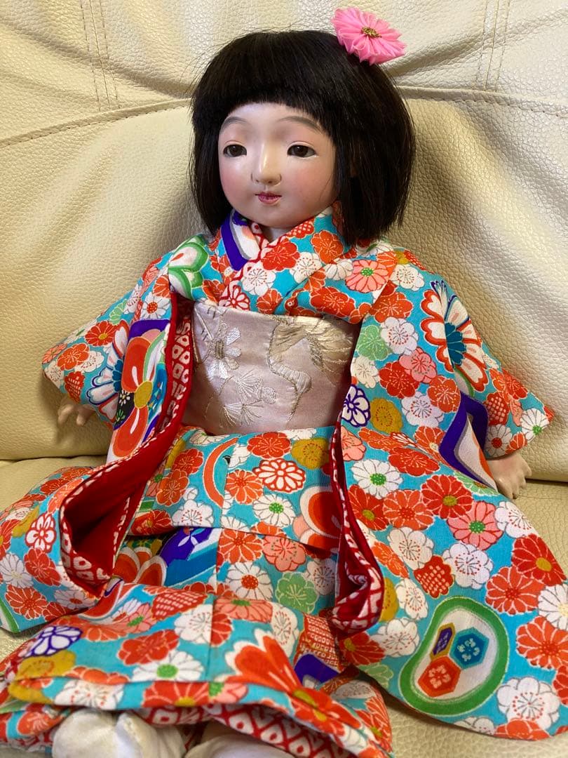 自由人形　市松人形38センチ