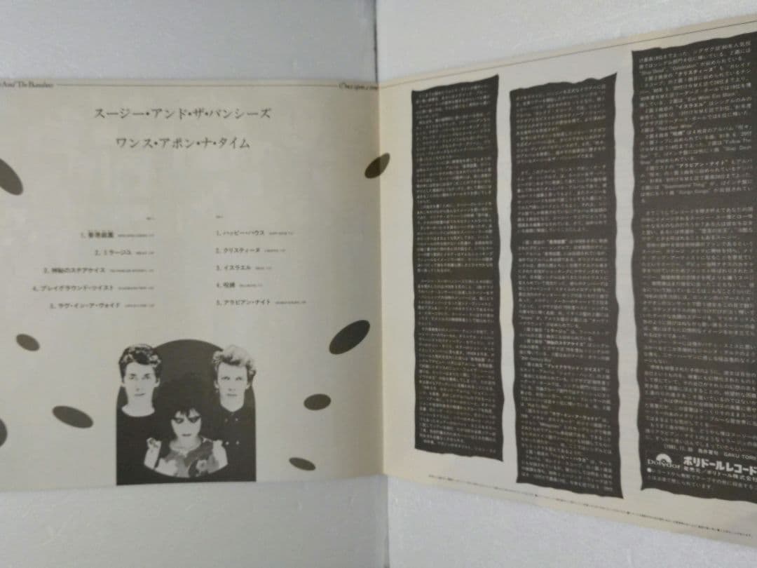 スージー・アンド・ザ・バンシーズ / ワンス・アポン・ナ・タイム (日本盤LP)