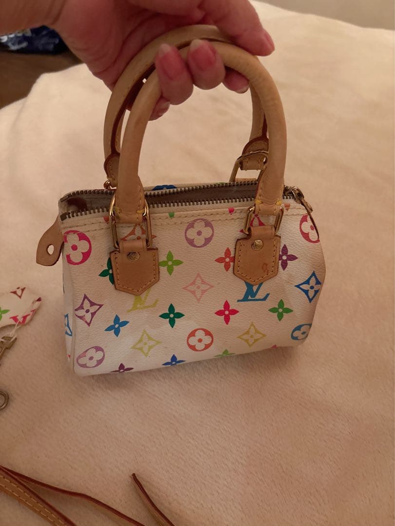 ノベルティLouis Vuitton マルチカラーミニスピーディショルダーバッグ