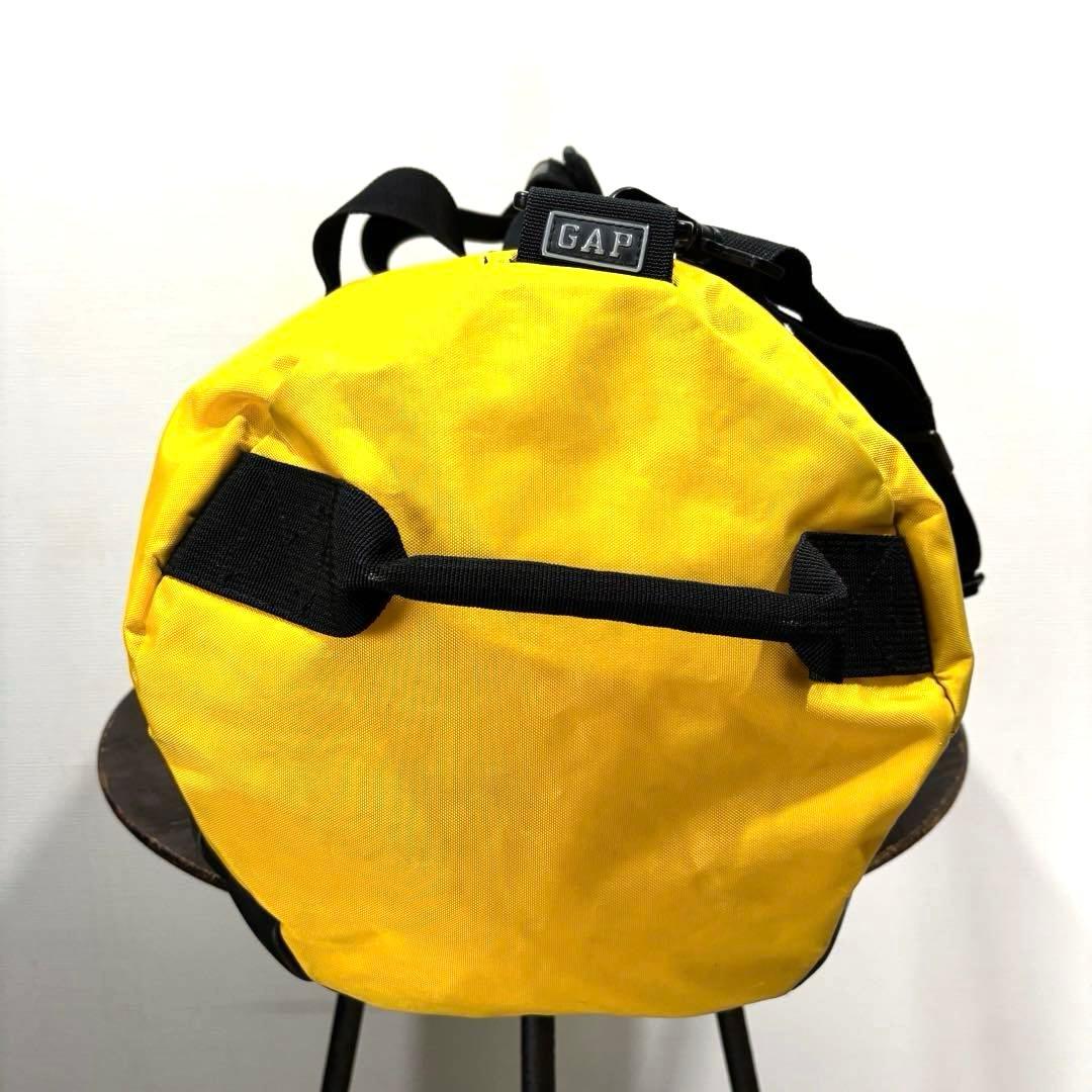 希少 00s 黄 黒 OLD GAP オールドギャップ ボストン ドラム バッグ