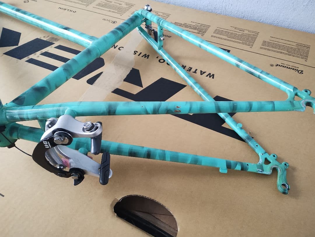 オールド希少mtbスタッガードクロモリフレーム26インチ