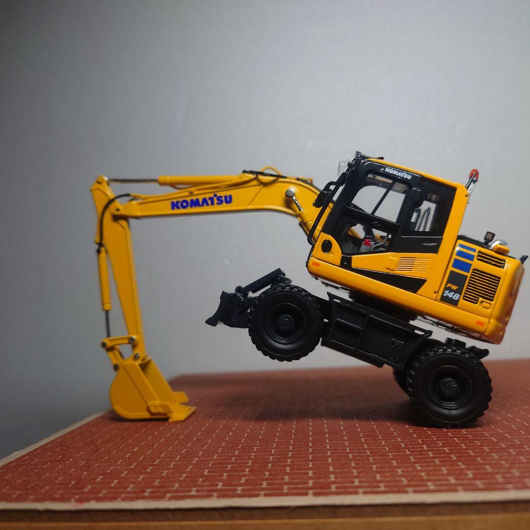 コマツ PW148油圧ショベル(モノブーム仕様) 1/50 KOMATSU