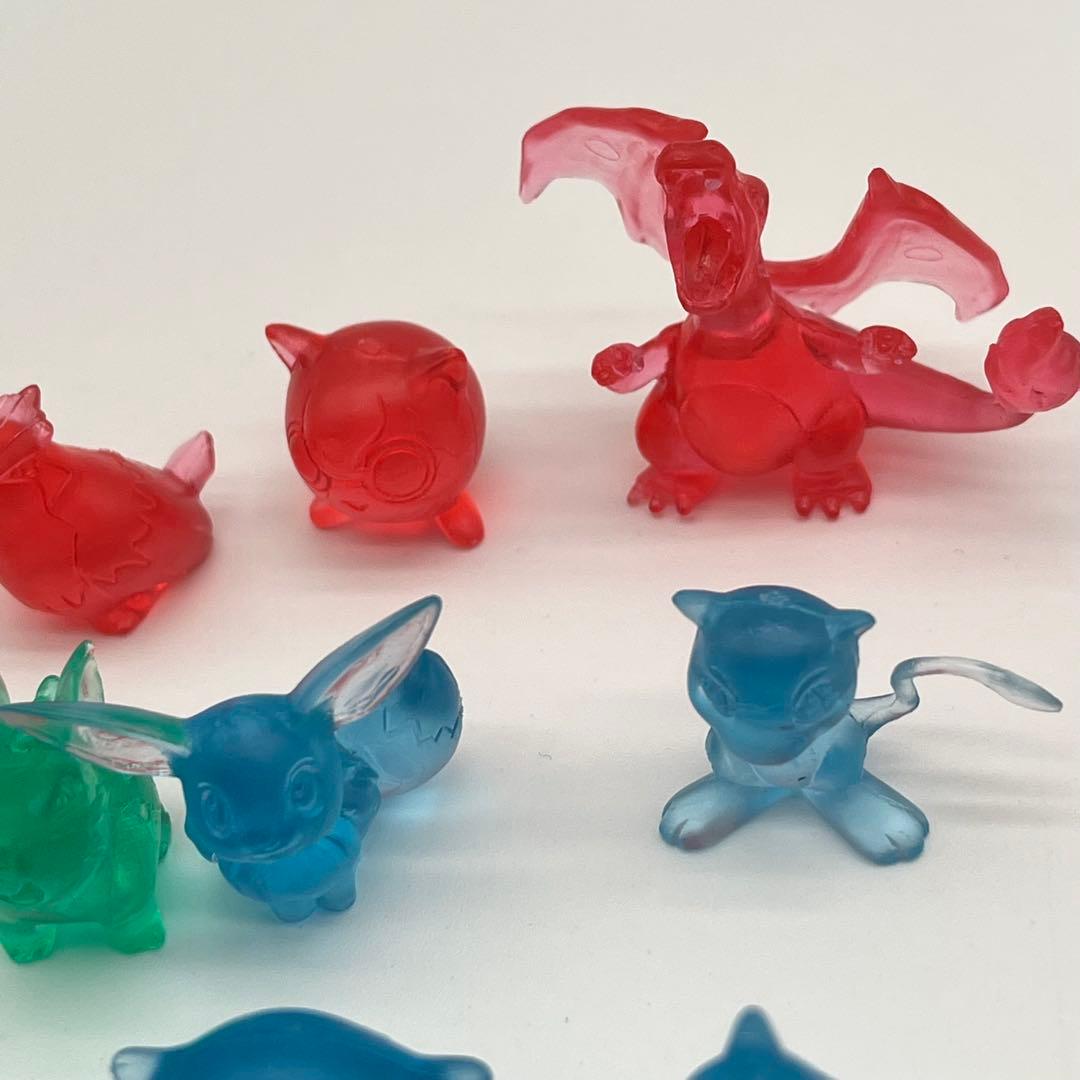 当時物・レア ポケモン図鑑 クリアフィギュアセット バンダイ 初期 鉛筆キャップ