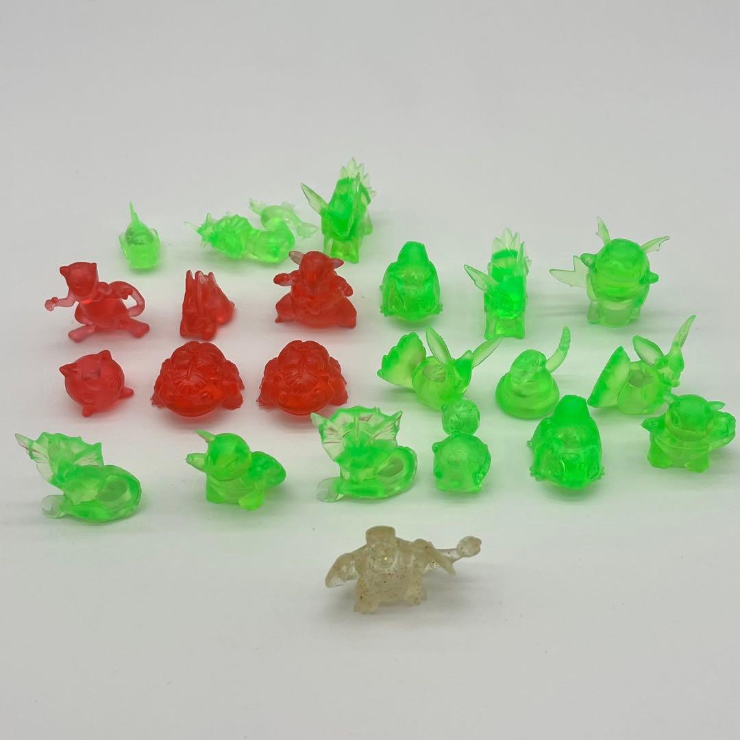 当時物・レア ポケモン図鑑 クリアフィギュアセット バンダイ 初期 鉛筆キャップ