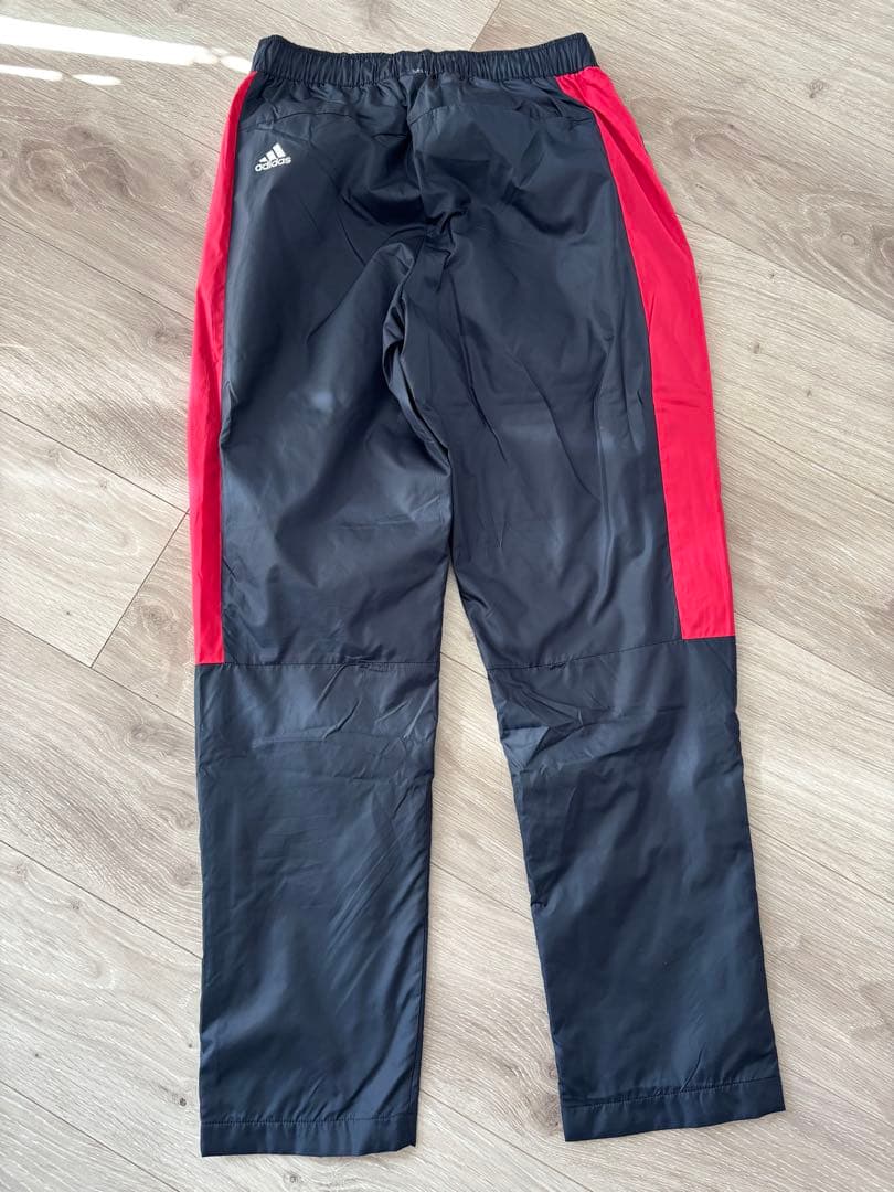 adidas ウィンドブレーカー上下セット 黒/赤