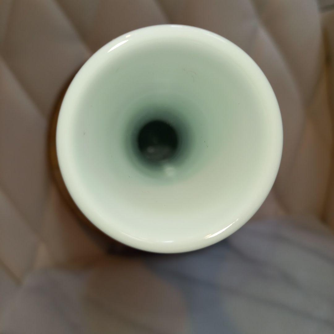 の*り様 井上萬二　百合　花　花瓶　壺　緑　茶器