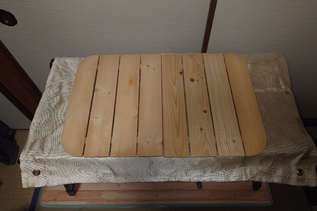 豆炭こたつIGTテーブル流用セット あと掛け布団があればアウトドア使用可能