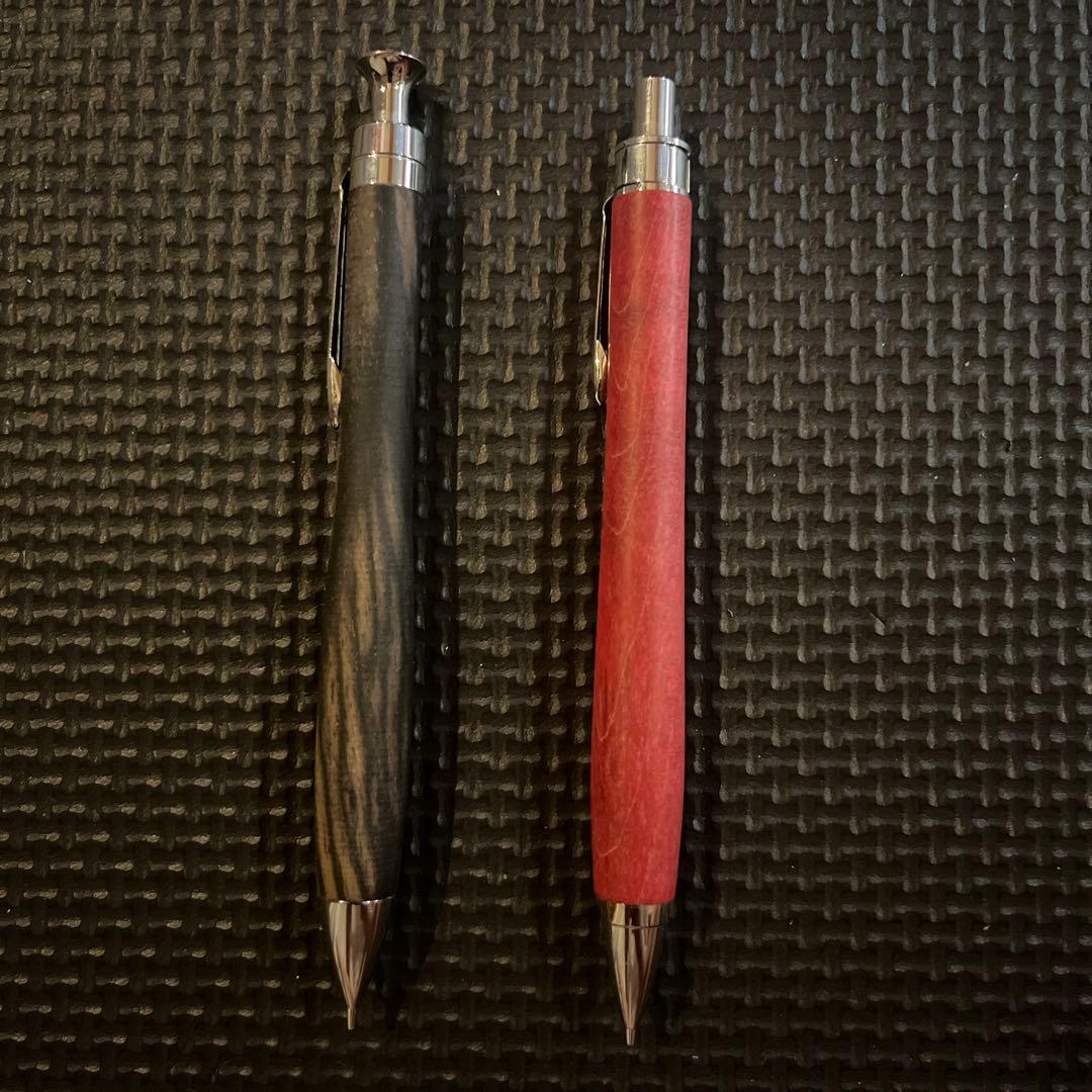 こぶた工房黒柿とスタビライズウッドメープル