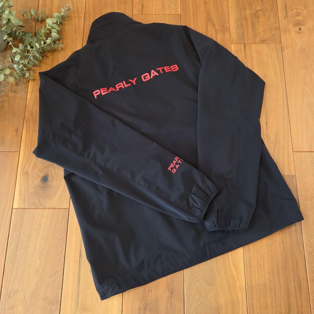 サイズ5 中古品★パーリーゲイツ ナイロン ブルゾン 黒 メンズ ゴルフ