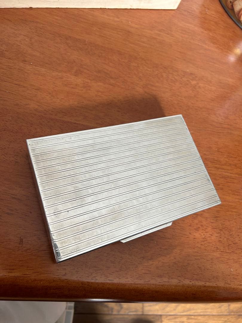 SILVER 925 銀製小物入れ銀製煙草入れアンティーク228g