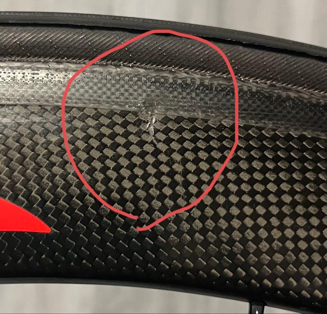 【訳あり】中華手組みカーボンホイール　チューブラー　シマノ10S