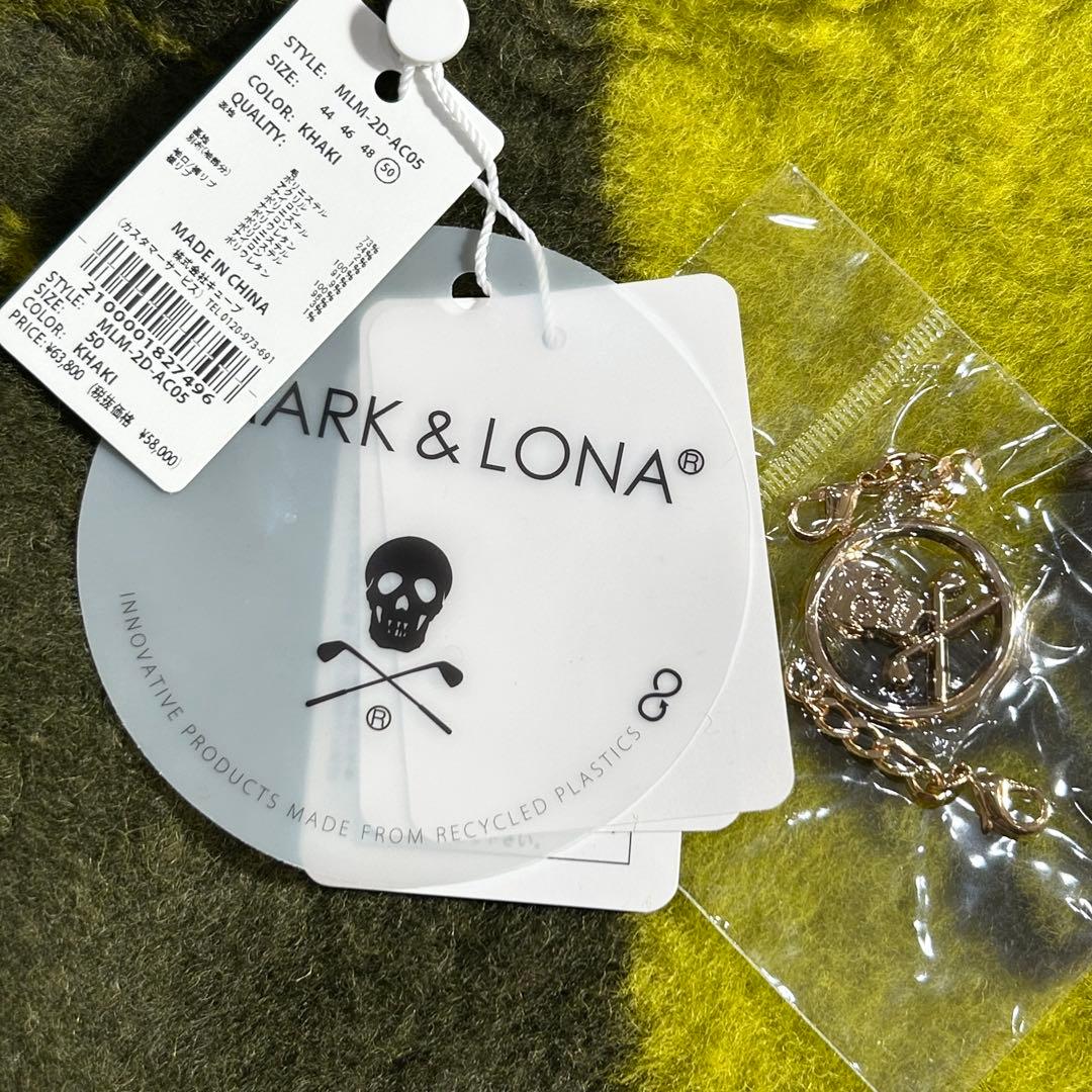 未使用タグ付 2022AW マークアンドロナ ボアニット チャーム付 サイズXL