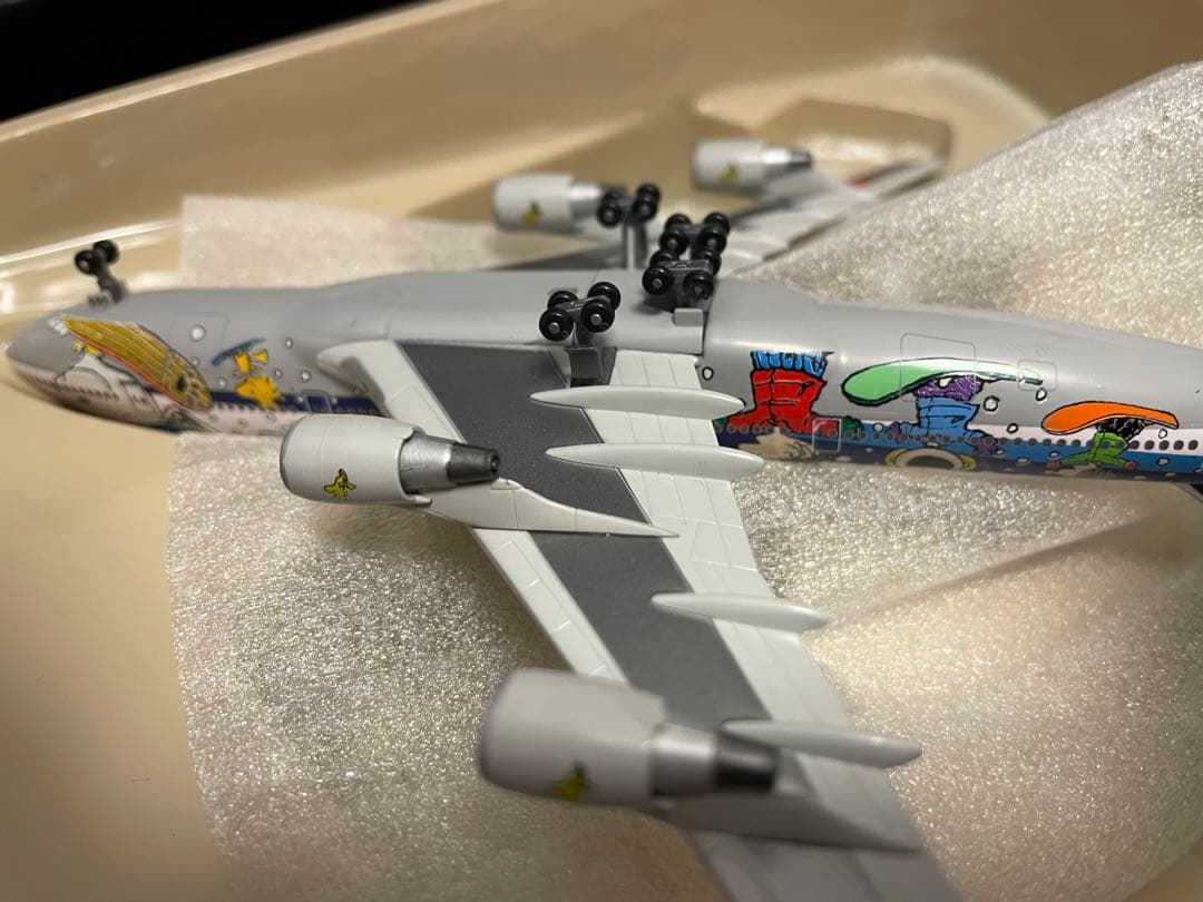 ANA　ボーイング747−400D　スヌーピー　フライングカラーズ