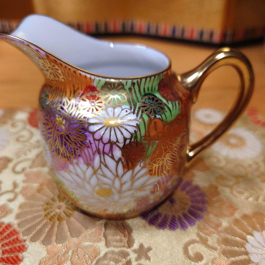 訳あり/九谷焼 九谷祥隆 花詰 ティーポット シュガーポット ミルクポット