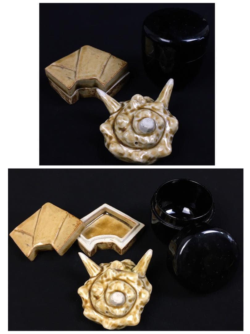 S346茶道具揃 短冊箱 抹茶碗 水指他10点揃