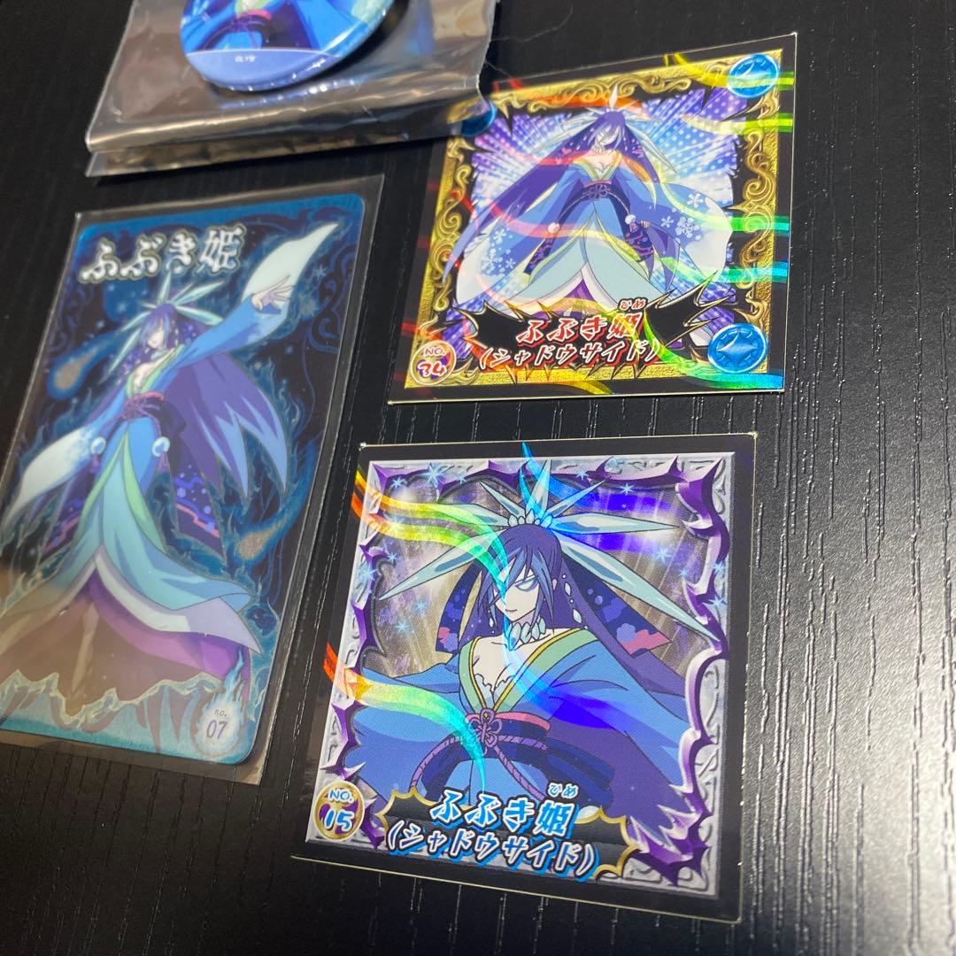 ふぶき姫　シャドウサイド　シール　缶バッジ