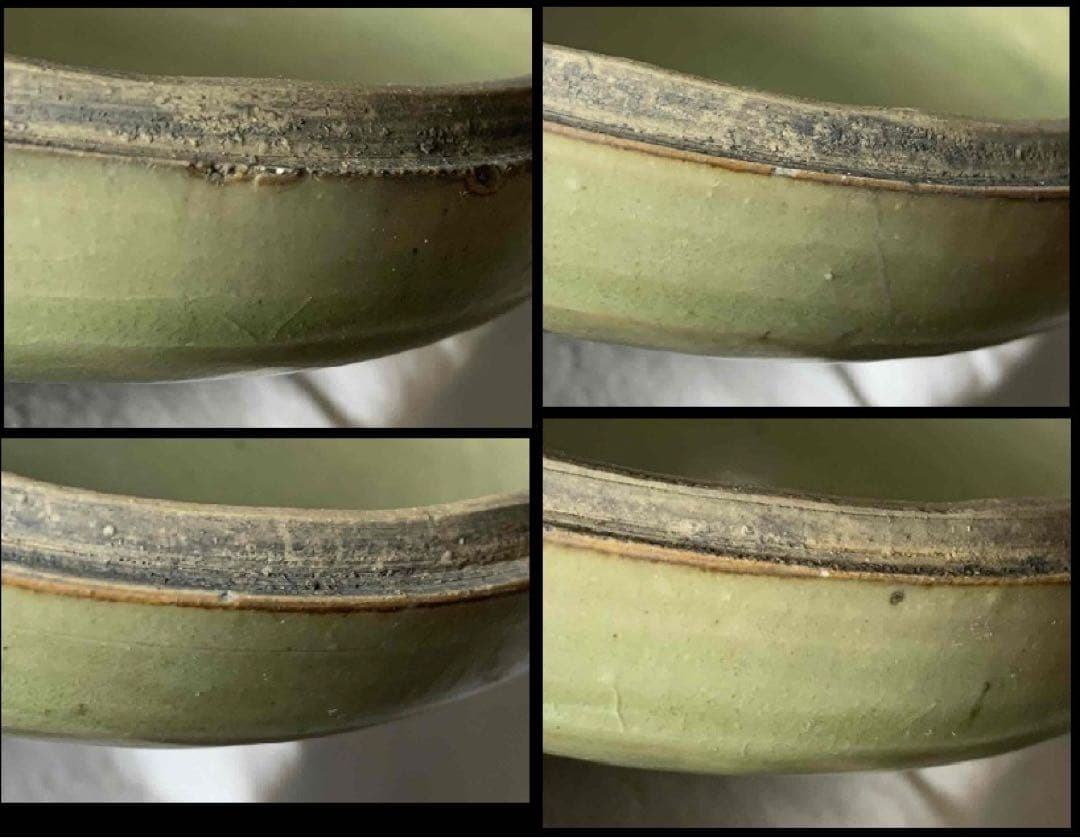 中国 刻草花図香合（印合)　f6230902