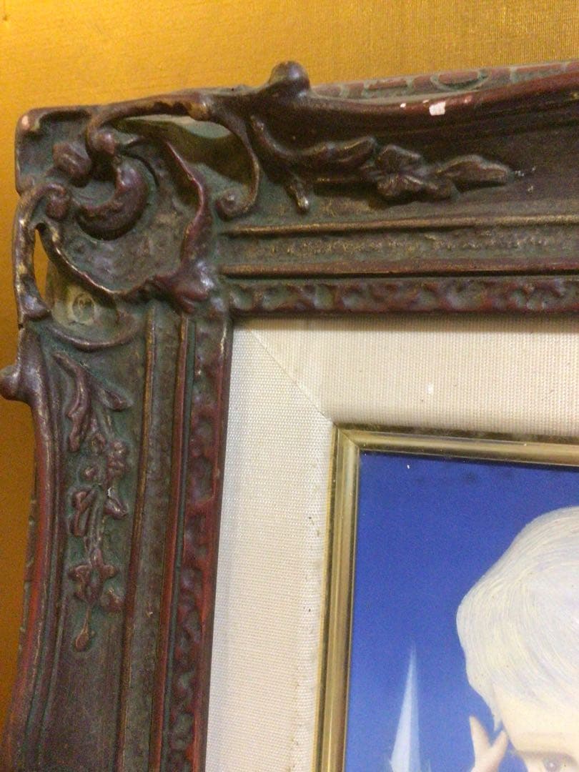 安食一雄『花飾』額縁がお洒落