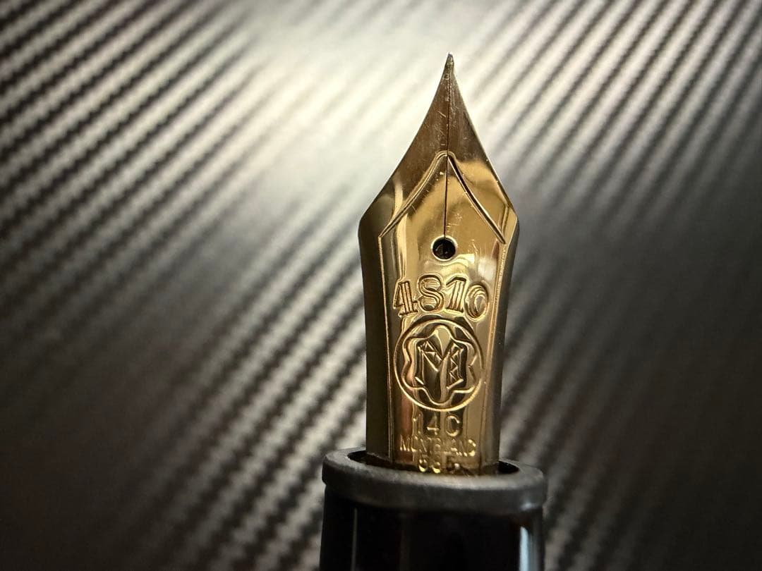 美品 モンブラン マイスターシュテュック 146 万年筆 14C 全金 EF