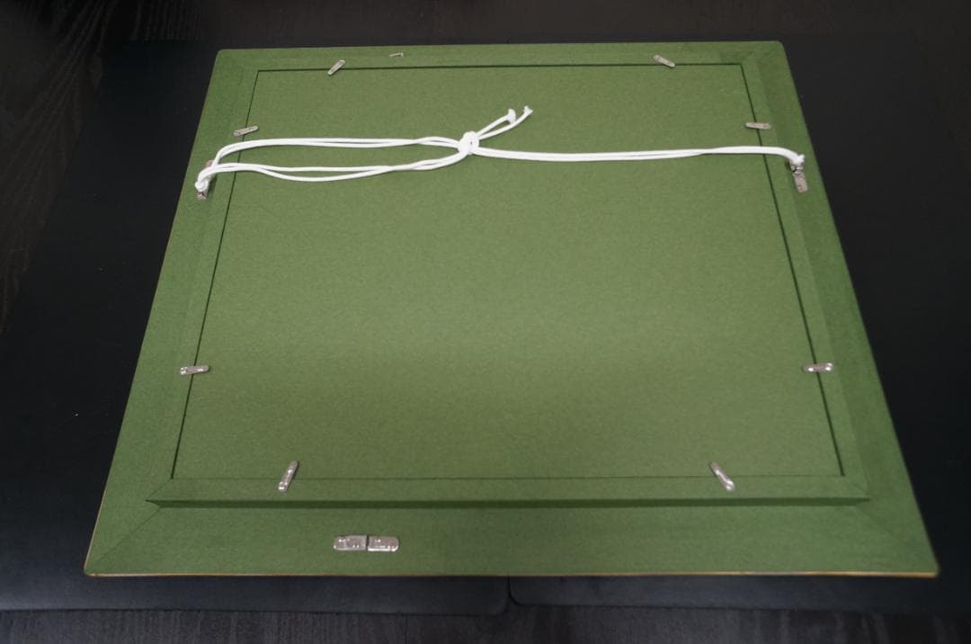 0003　絵画　天使の絵　赤　ピンク　額縁