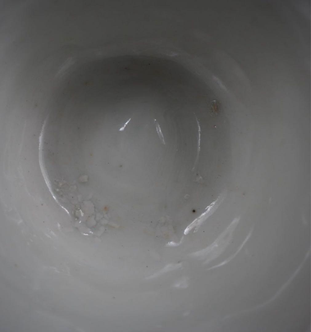 送料無料時代唐物 白磁八角盃 酒仙漢詩図 白南京 徳化窯 白高麗②中国古玩骨董