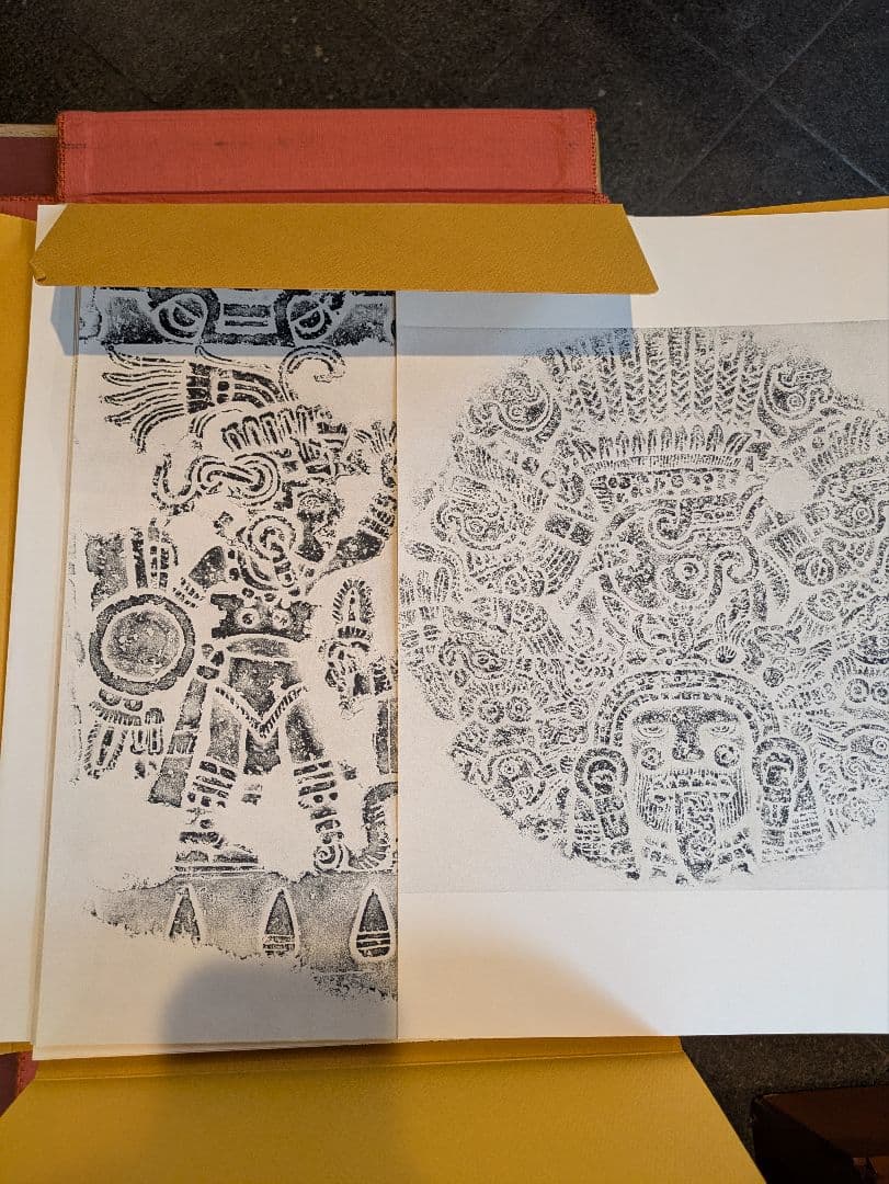 レア品！限定版 古代メキシコ拓本集/利根山光人/昭和46年発行/ アステカ文明